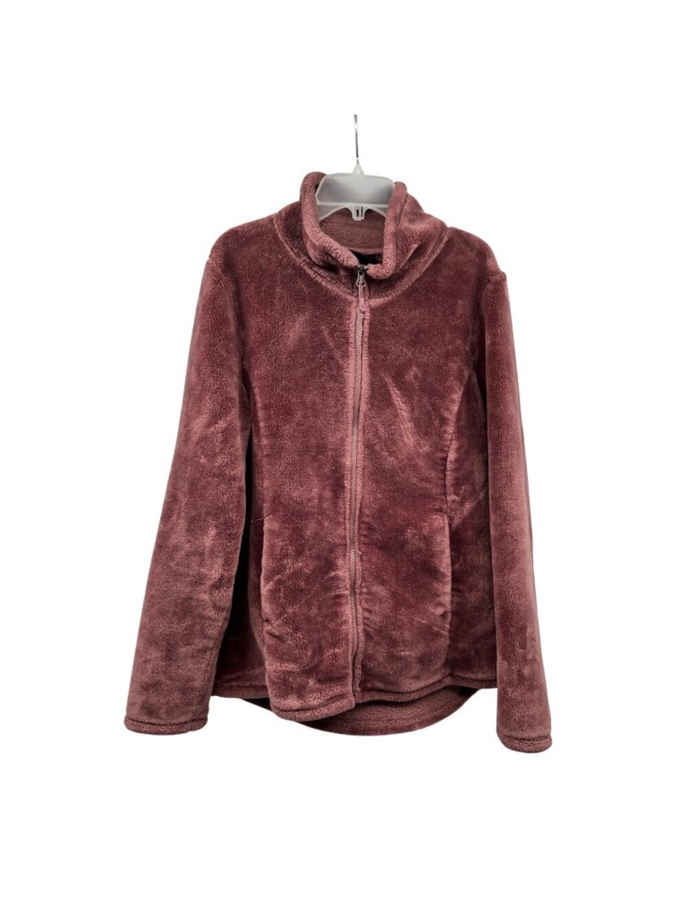 32 Degree Heat Womens Fleece Jacket Full Zip Rosewood Pockets Size Medium